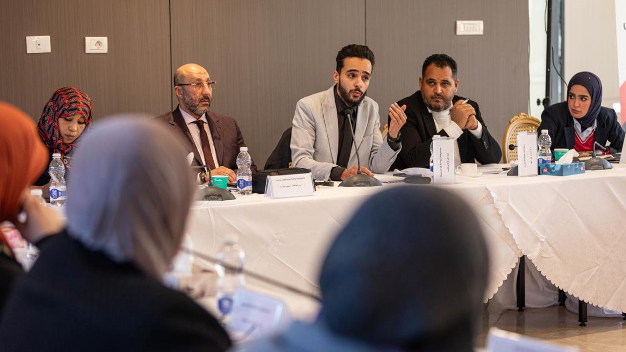 Deliberations among members of the Governance track in the Structured Dialogue
